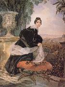 Karl Briullov Princess yelizaveta Saltykova on a balcony oil painting picture wholesale